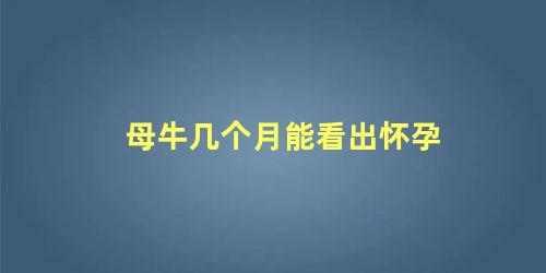 母牛怀孕一般几个月才生(母牛怀孕时间是多少天)